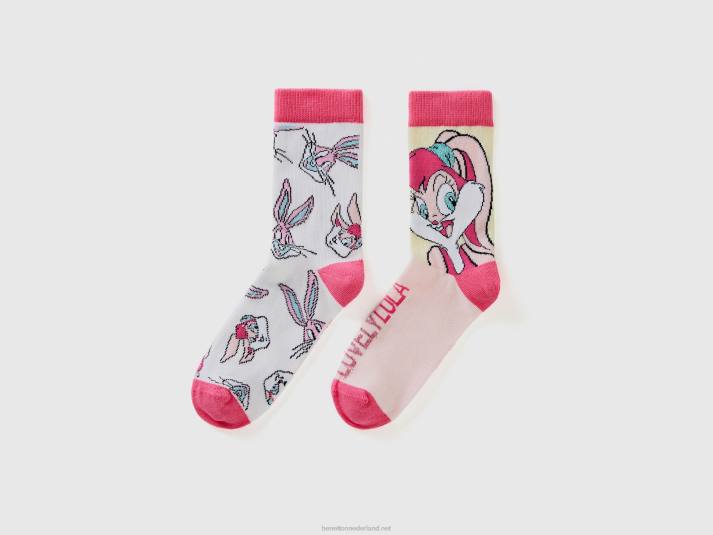 kinderen Benetton bugs bunny & lola sokken roze 4R622757