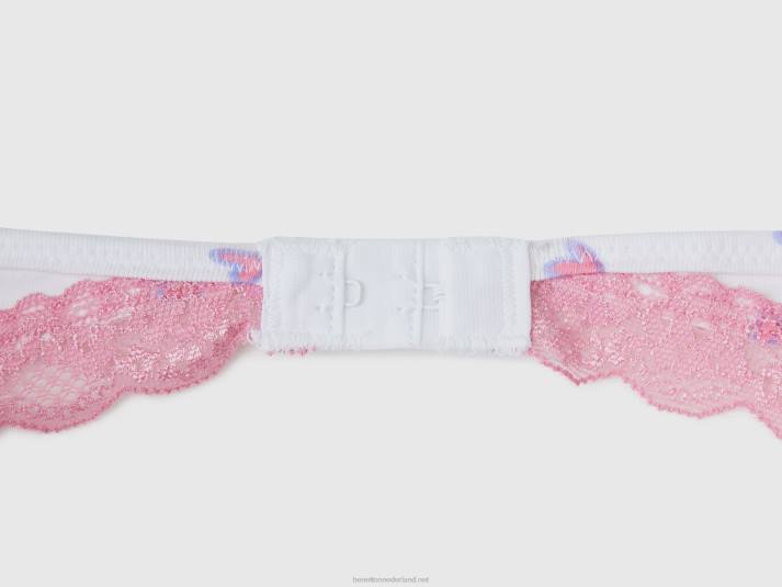 kinderen Benetton hart top en ondergoed set wit 4R625501