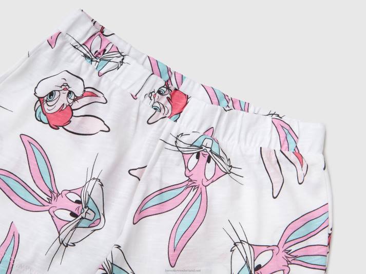 kinderen Benetton korte bugs bunny & lola pyjama veelkleurig 4R622764