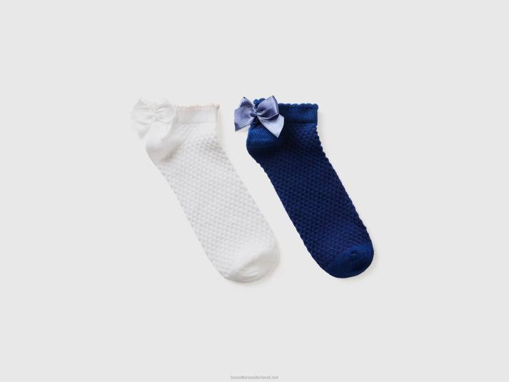 kinderen Benetton sokken met strik veelkleurig 4R622771
