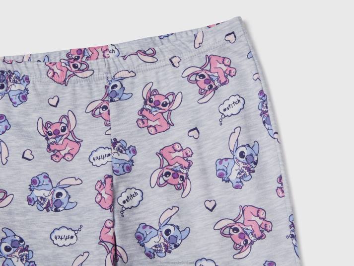 kinderen Benetton warme pyjama met stikselprint romig wit 4R622740