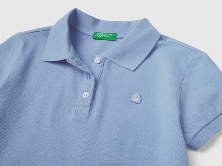 kinderen Benetton polo met korte mouwen van biologisch katoen maagdenpalm 4R625307