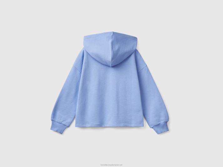 kinderen Benetton cropped sweatshirt met capuchon maagdenpalm 4R622547