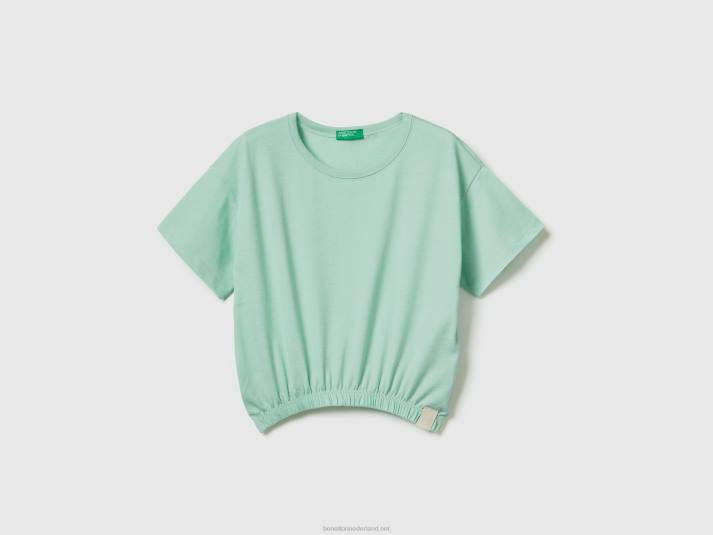 kinderen Benetton boxy fit t-shirt van gerecyclede stof water 4R622462