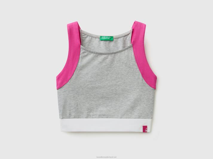 kinderen Benetton topje met colourblocking veelkleurig 4R625219