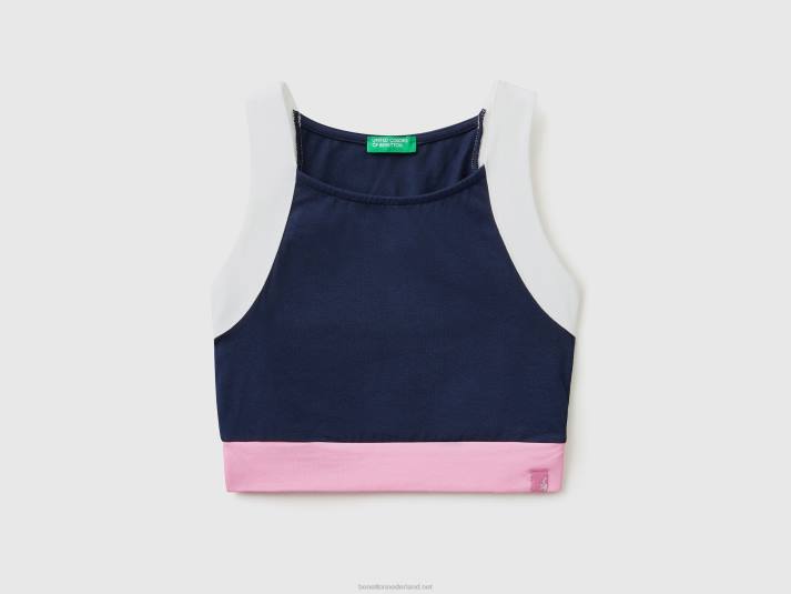 kinderen Benetton topje met colourblocking veelkleurig 4R625233