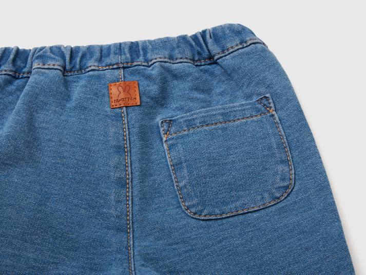 kinderen Benetton broek in denimlook donkerblauw 4R625904