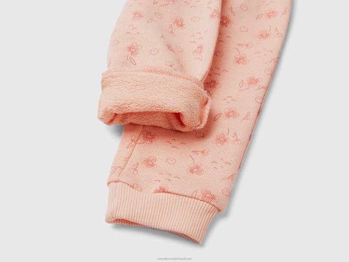 kinderen Benetton gedessineerde joggingbroek zacht roze 4R623261