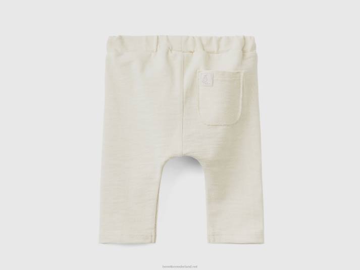 kinderen Benetton lichtgewicht joggingbroek beige 4R625936