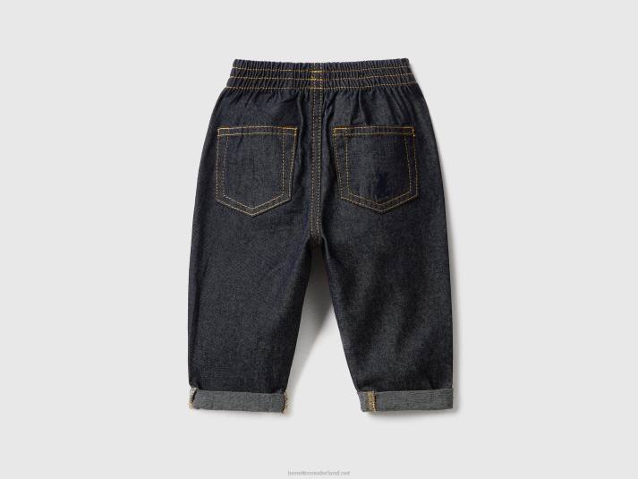 kinderen Benetton spijkerbroek van 100% katoendenim blauw 4R623277