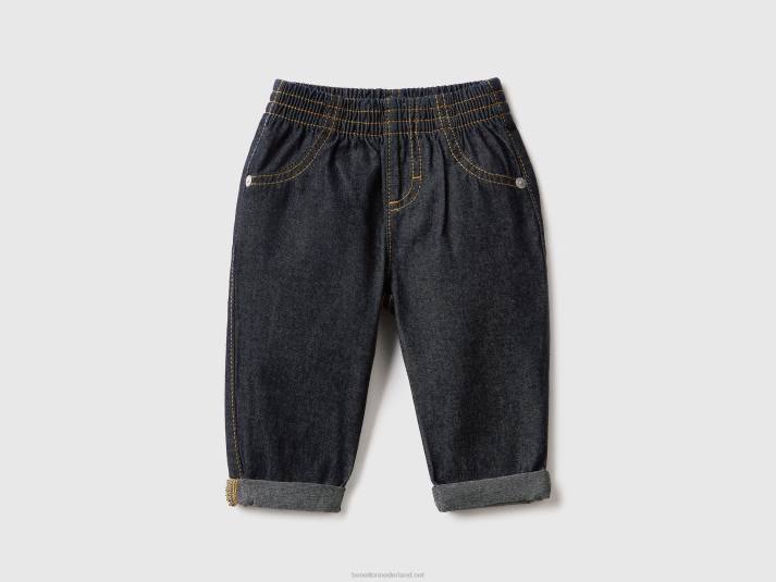 kinderen Benetton spijkerbroek van 100% katoendenim blauw 4R625952