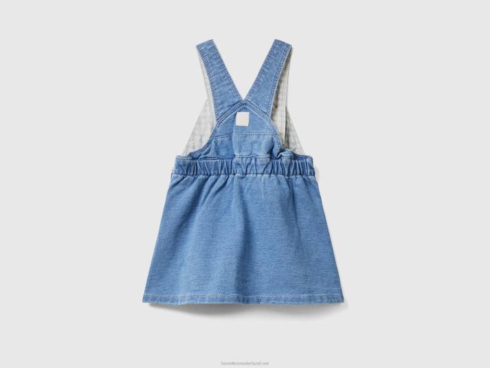 kinderen Benetton Tuinbroek in denimlook blauw 4R625756