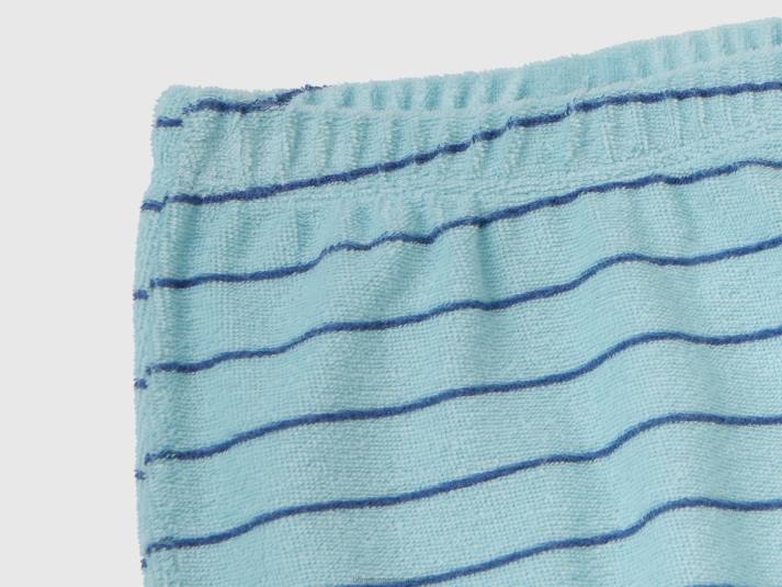 kinderen Benetton gecoördineerde outfit in badstof lichtblauw 4R623099