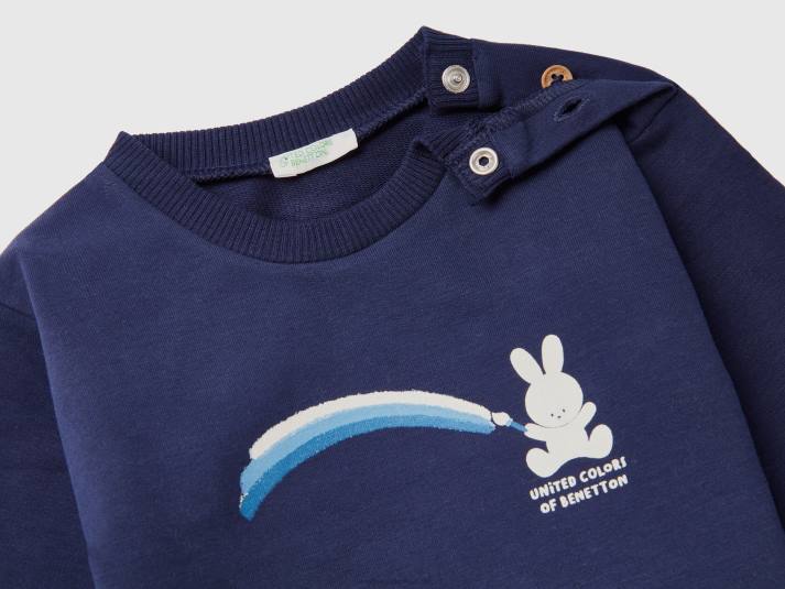 kinderen Benetton lichte zweetkleding donkerblauw 4R625761