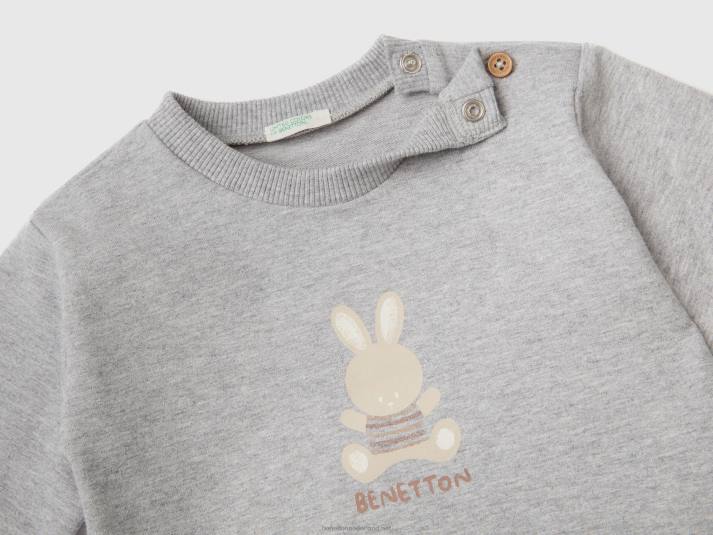 kinderen Benetton lichte zweetkleding grijs 4R625757
