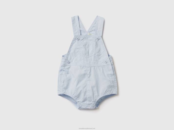 kinderen Benetton overall onesie van 100% katoen hemelsblauw 4R625769