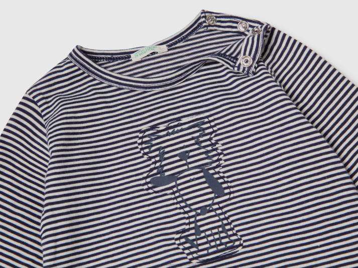 kinderen Benetton set van 100% biologisch katoen blauw 4R625754
