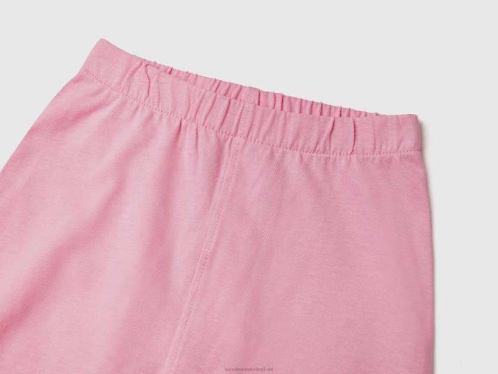 kinderen Benetton set van 100% biologisch katoen roze 4R625752