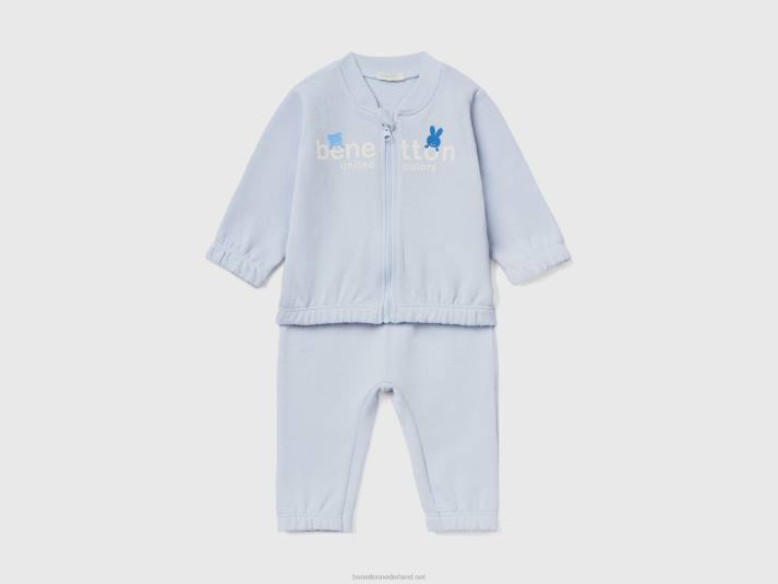 kinderen Benetton zweet sportoutfit hemelsblauw 4R623100