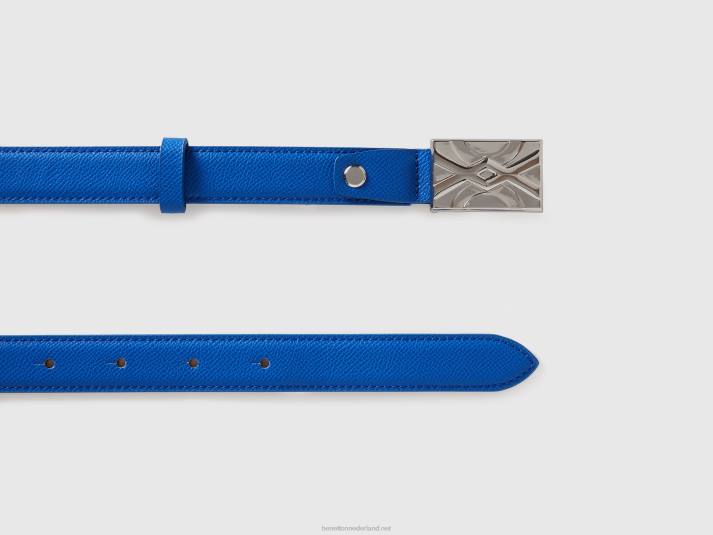 vrouwen Benetton dunne korenbloemblauwe riem helderblauw 4R621505