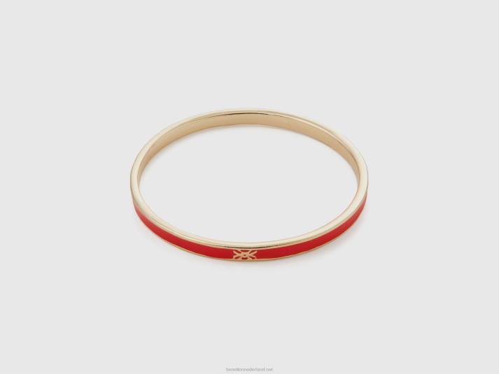 vrouwen Benetton dunne aardbei rode bangle armband aardbei 4R62775