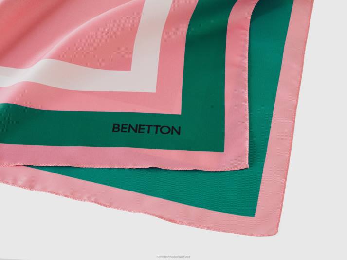 vrouwen Benetton roze foulard met appelprint roze 4R62733
