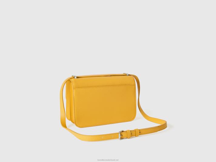vrouwen Benetton grote gele tas geel 4R62772