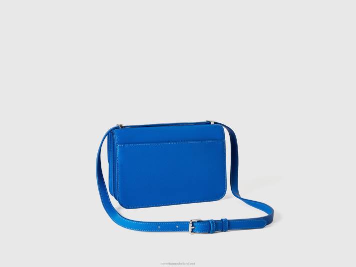 vrouwen Benetton grote korenbloem blauwe tas helderblauw 4R62721
