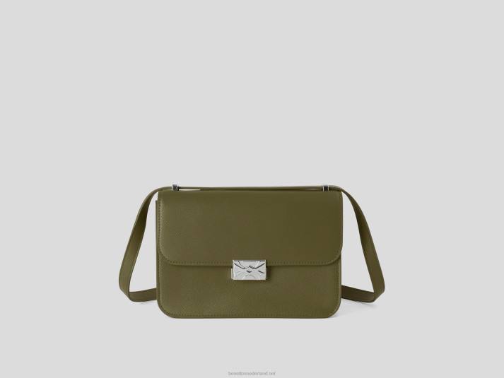 vrouwen Benetton grote militaire groene tas militair groen 4R621555
