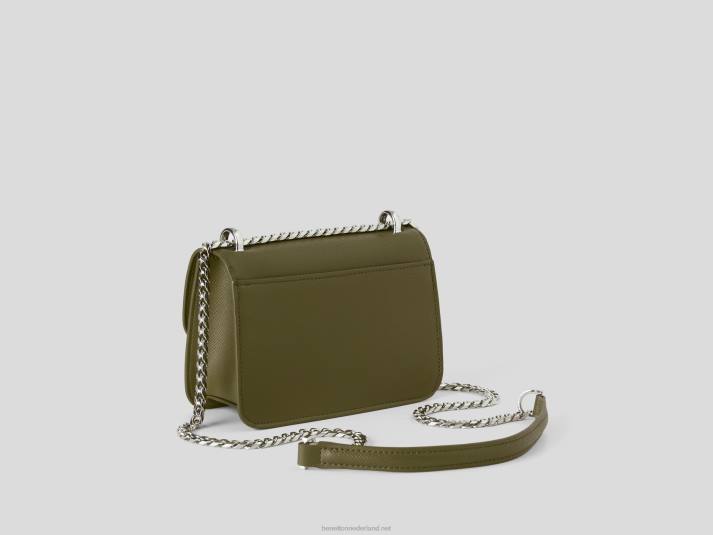 vrouwen Benetton kleine militaire groene tas militair groen 4R621528