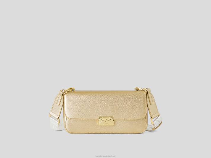 vrouwen Benetton medium goud tas goud 4R621547