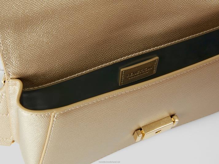 vrouwen Benetton medium goud tas goud 4R621547