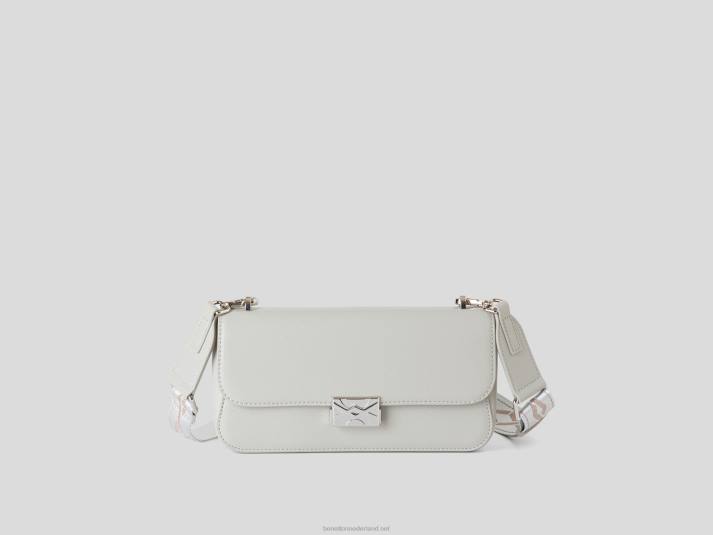 vrouwen Benetton medium lichtgrijze tas lichtgrijs 4R621545