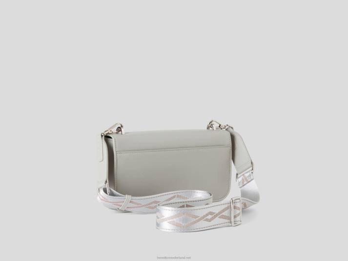 vrouwen Benetton medium lichtgrijze tas lichtgrijs 4R621545