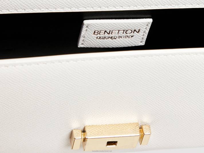 vrouwen Benetton medium witte tas wit 4R621559