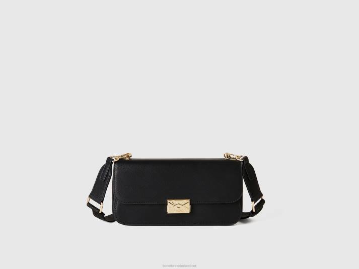 vrouwen Benetton medium zwarte tas zwart 4R621548