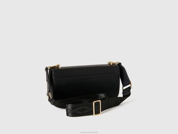 vrouwen Benetton medium zwarte tas zwart 4R621548