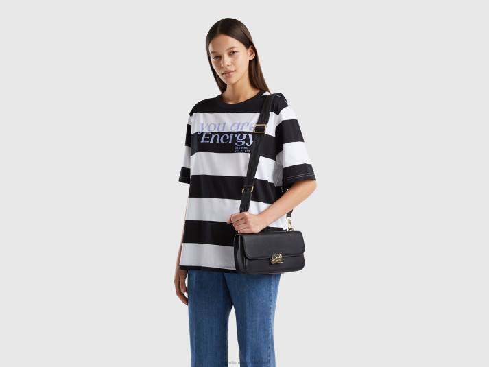 vrouwen Benetton medium zwarte tas zwart 4R621548