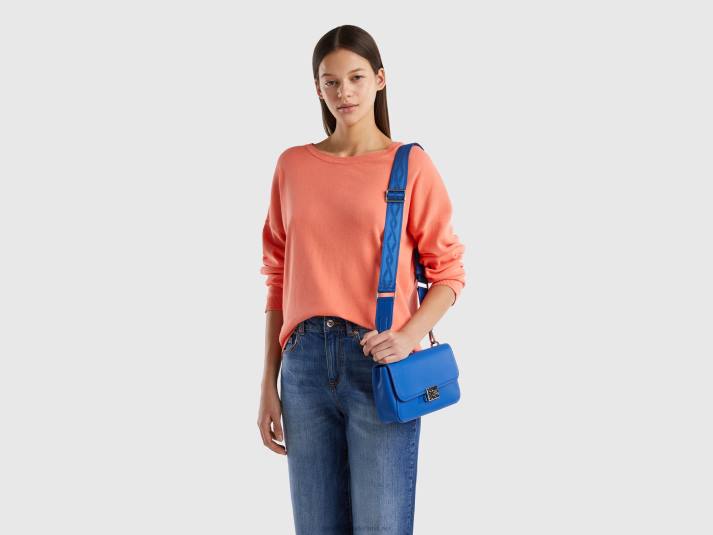 vrouwen Benetton middelgrote korenbloem blauwe tas helderblauw 4R621511