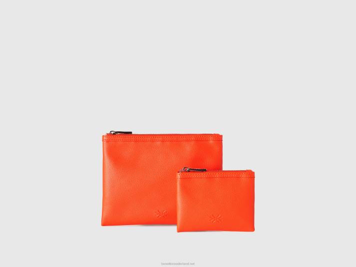 vrouwen Benetton twee tassen van imitatieleer rood 4R62730