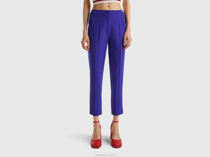 vrouwen Benetton skinny fit broek helderblauw 4R624072