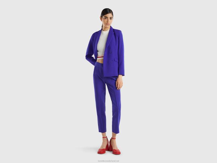 vrouwen Benetton skinny fit broek helderblauw 4R624072