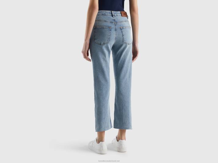 vrouwen Benetton cropped jeans met vijf zakken hemelsblauw 4R62669