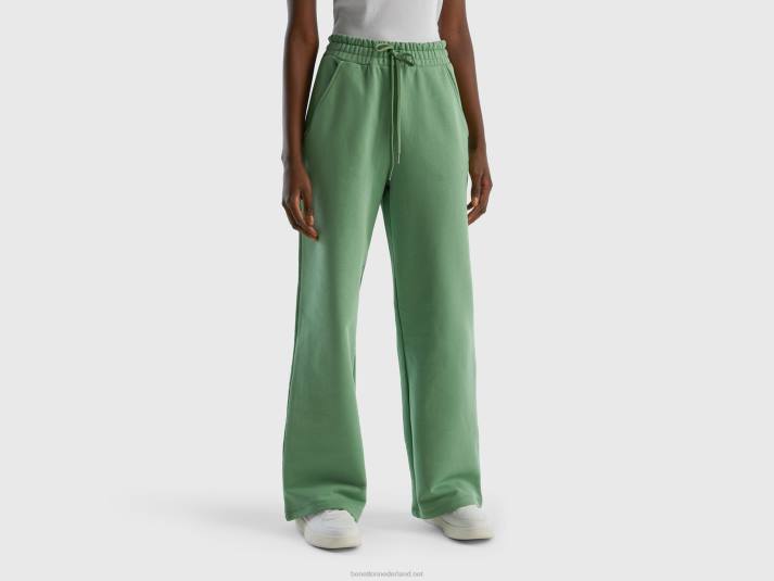 vrouwen Benetton hoog getailleerde joggingbroek groente 4R624076