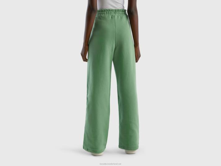 vrouwen Benetton hoog getailleerde joggingbroek groente 4R624076