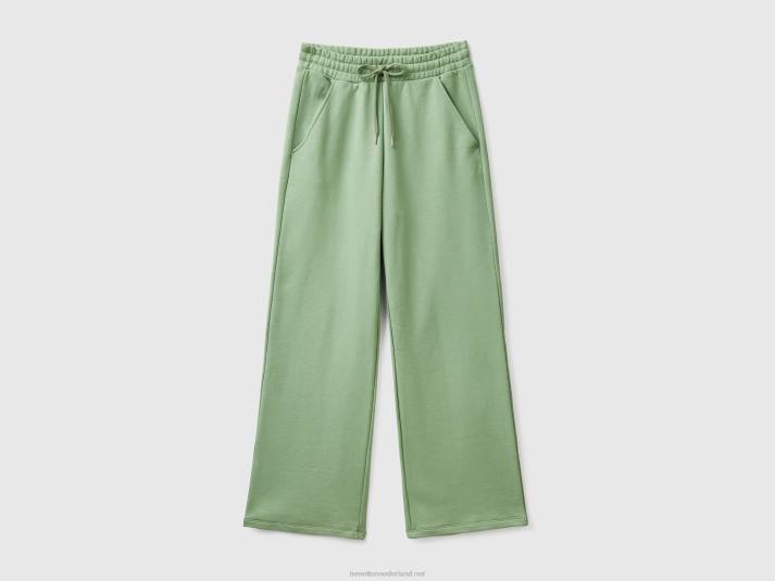 vrouwen Benetton hoog getailleerde joggingbroek groente 4R624076