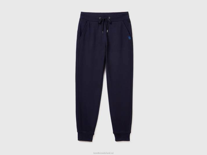 vrouwen Benetton joggingbroek met trekkoord donkerblauw 4R624122