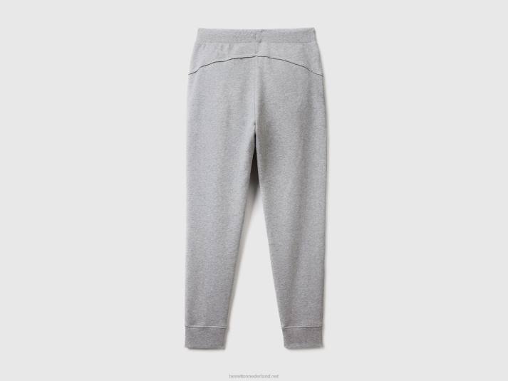 vrouwen Benetton joggingbroek met trekkoord lichtgrijs 4R624110