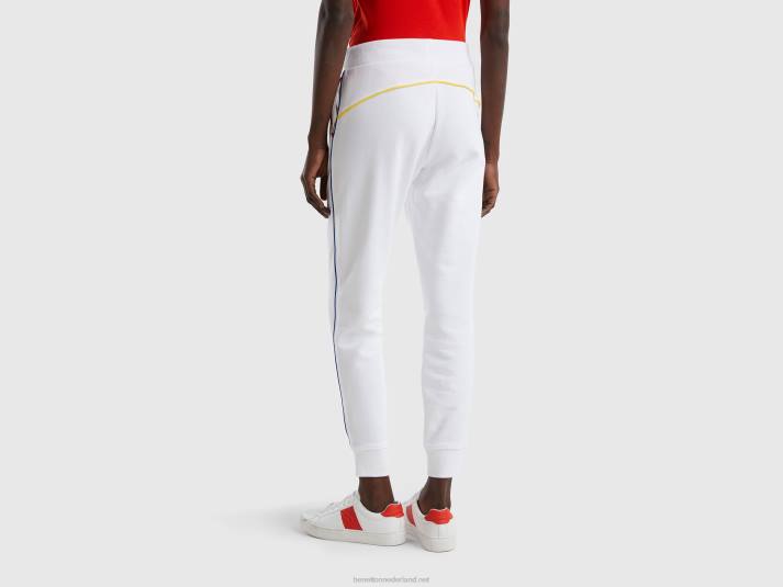 vrouwen Benetton joggingbroek met trekkoord wit 4R624124