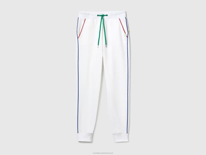 vrouwen Benetton joggingbroek met trekkoord wit 4R624124